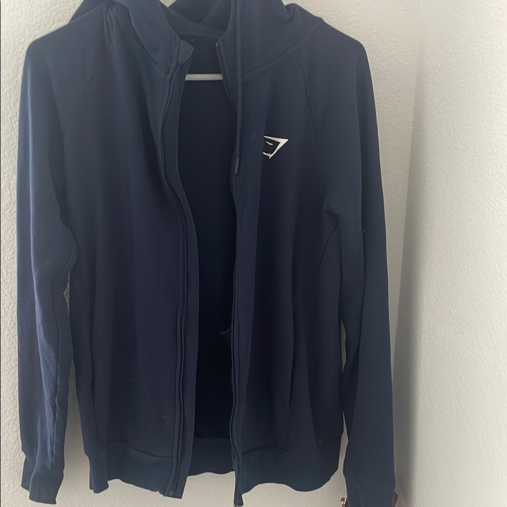 Gymshark Navy Full-Zip Hoodie